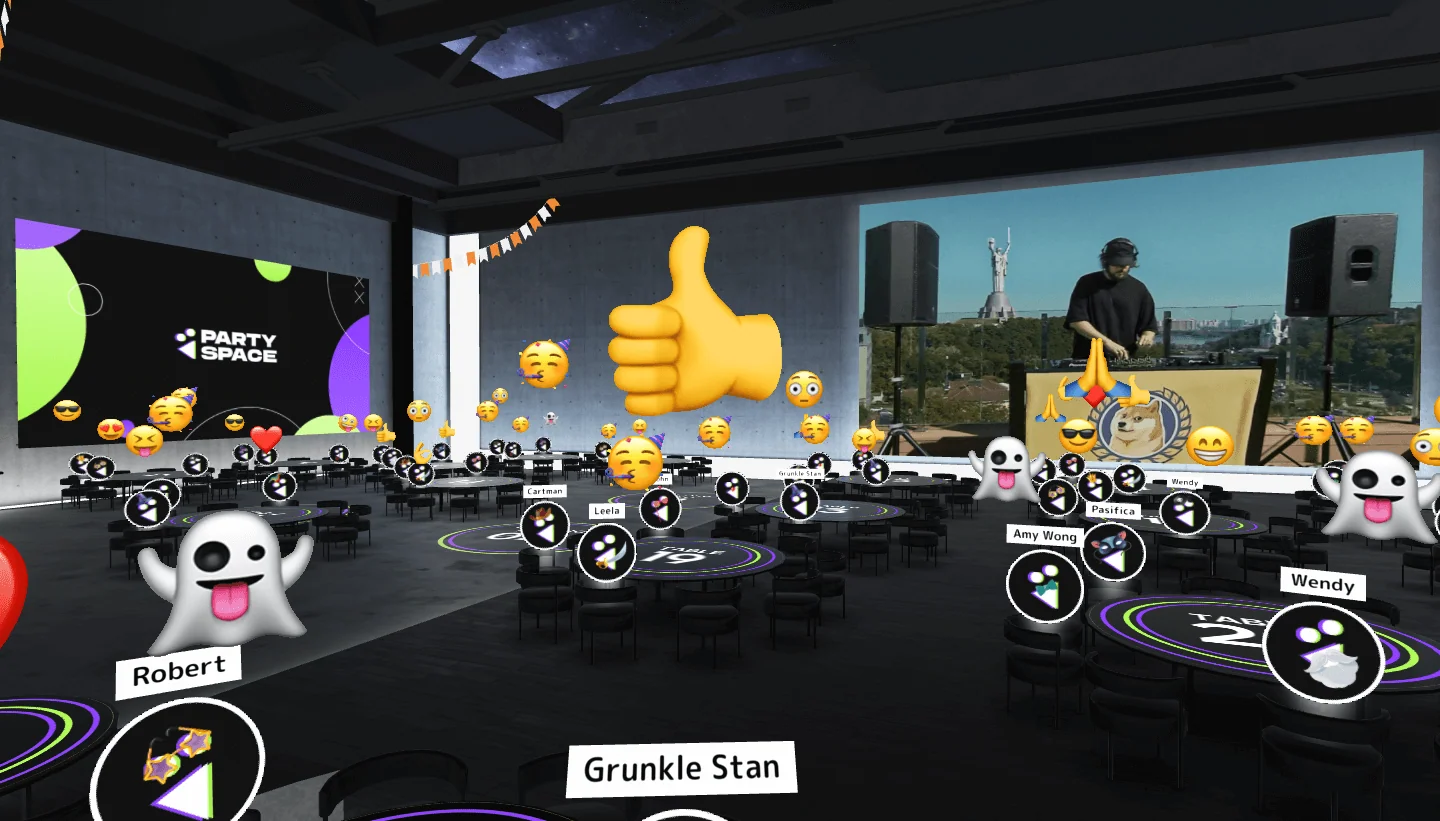 Metaverse party at Party.Space