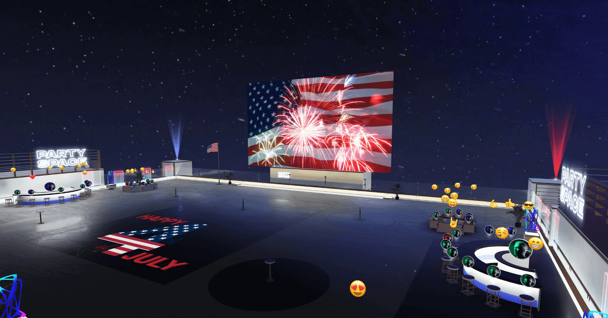 Fourth of July Fireworks in Metaverse